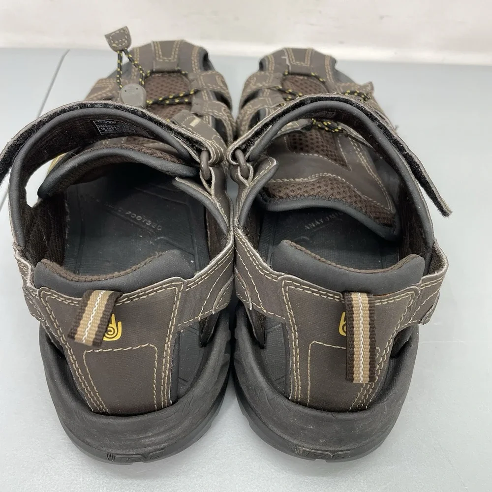 Teva Forebay Water Sandals Fisherman Closed Toe Outdoor Hiking Brown Mens 10